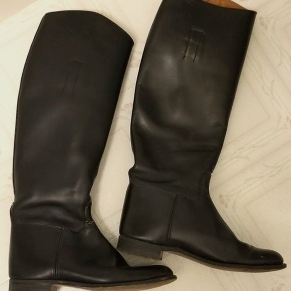 Vintage Northampton Women's Equestrian Riding Boots, Set of Hooks & Crop - Picture 1 of 7